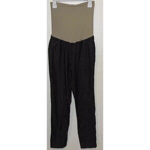 Motherhood Maternity Pants Tummy Control Women Sz Large Heather Charcoal Gray